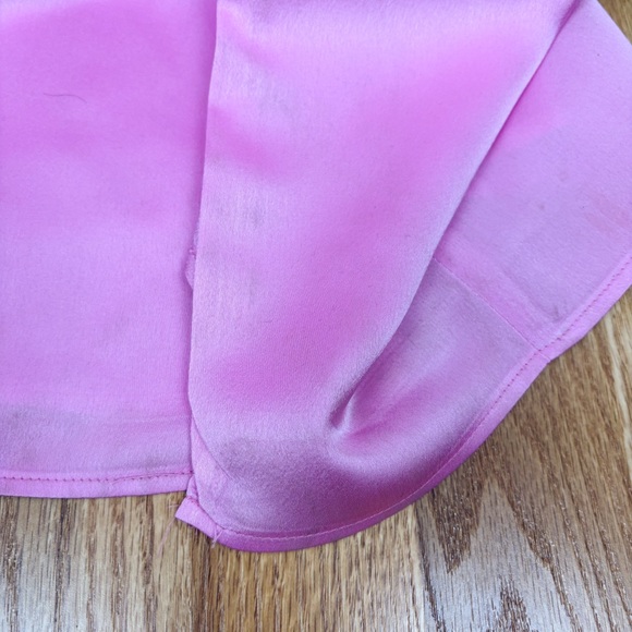 Show Me Your Mumu Jodie Dress Pink Luxe Satin Small Bridesmaid Formal Evening - Picture 5 of 6